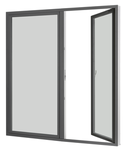 VELFAC In, 2-leaf tilt and turn casement door